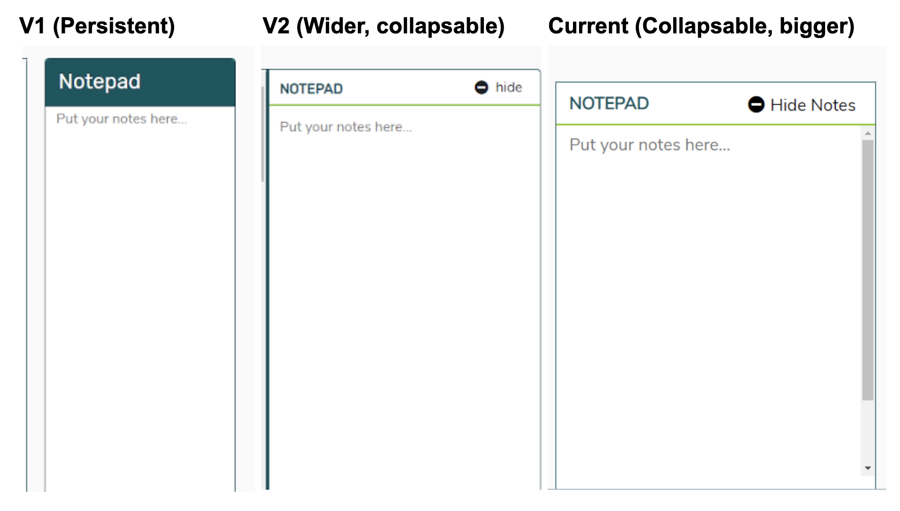 Notepad examples